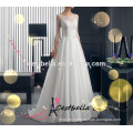 Personalizado de alta calidad de encaje hermoso vestido de novia vestido de novia